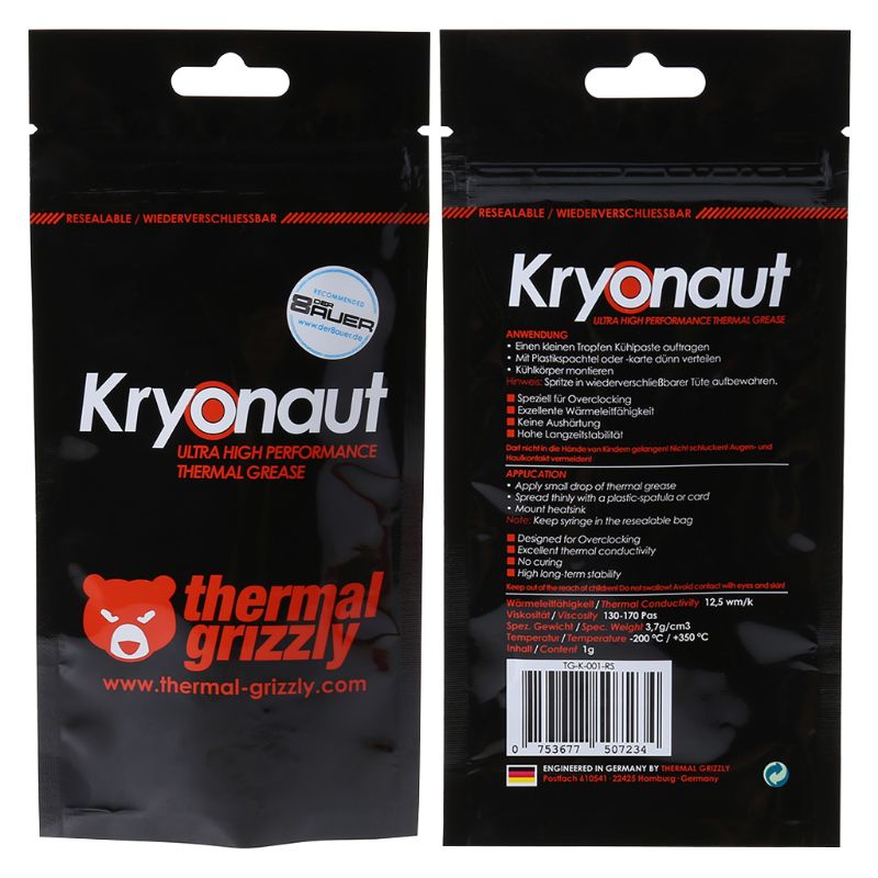 Thermal Grizzly Kryonaut 1g CPU  AMD Intel μ 濭   ð  ̽Ʈ ð  ׸